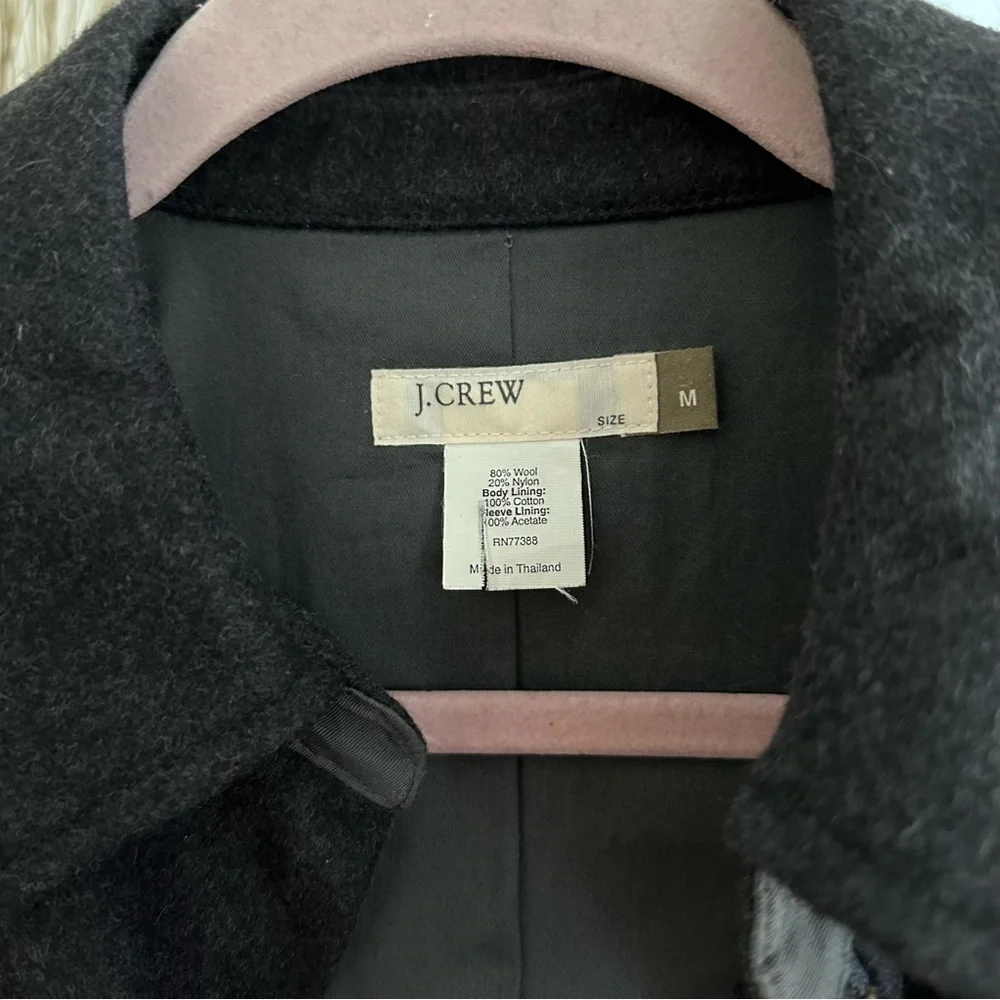 J Crew Gray Wool Jacket Sz M